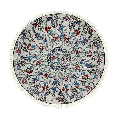 SOGA 120cm Mandala Area Rug for Living Room Lounge, Bedroom, Anti-slip Doormat, Home Decor • LUZ-CarpetXLS11Lge