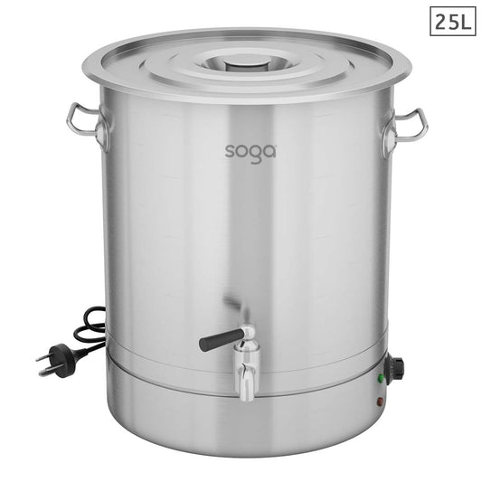 SOGA 25L Stainless Steel URN Commercial Water Boiler  2200W • LUZ-Urn842