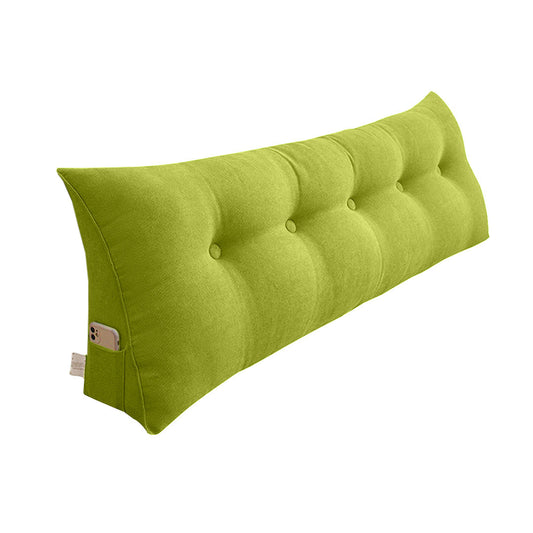 SOGA 120cm Green Triangular Wedge Bed Pillow Headboard Backrest Bedside Tatami Cushion Home Decor • LUZ-Pillow1112