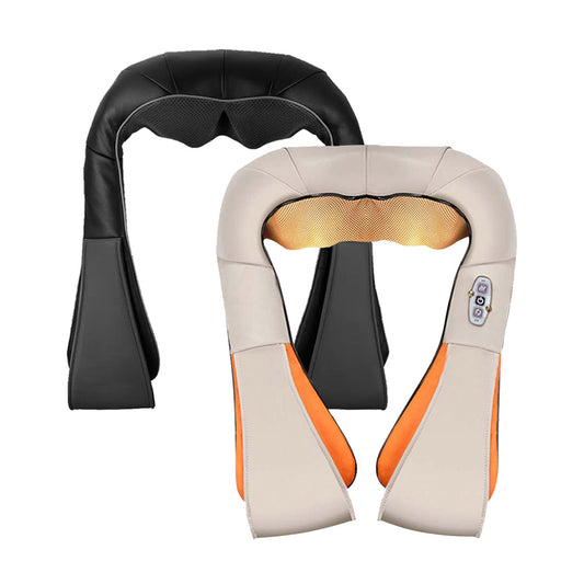 SOGA 2X Electric Kneading Back Neck Shoulder Massage Arm Body Massager Black/White • LUZ-Massager580ABLK-WHT