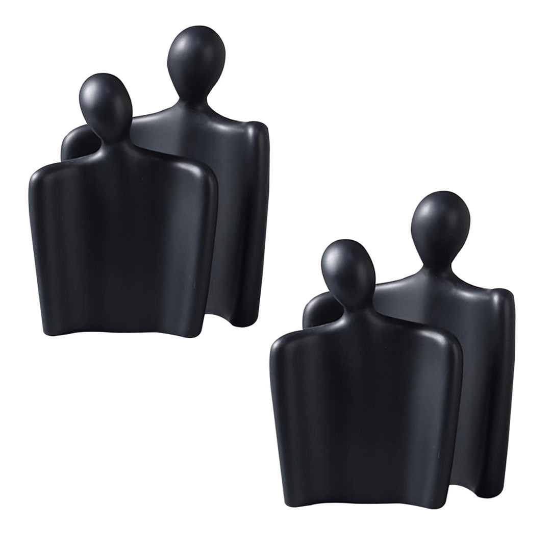 SOGA 2X Ornament Set of 2 Abstract Human Figurine Sculptures Minimalist Modern Art Statues for Home Décor • LUZ-Ornament2949X2