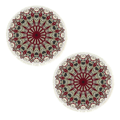 SOGA 2X 120cm Mandala Modern Ethnic Tassel Print Anti-slip Doormat, Home Decor • LUZ-CarpetXLS13X2