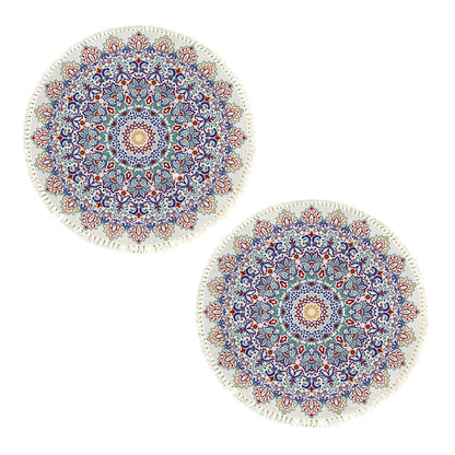 SOGA 2X 120cm Mandala Round Area Thick Anti-slip Doormat, Home Decor • LUZ-CarpetXLS14X2