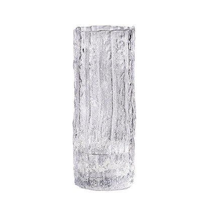SOGA 30.5cm Handcrafted Clear Glass Vase, Classic Design for Home Decor • LUZ-GVaseClear305