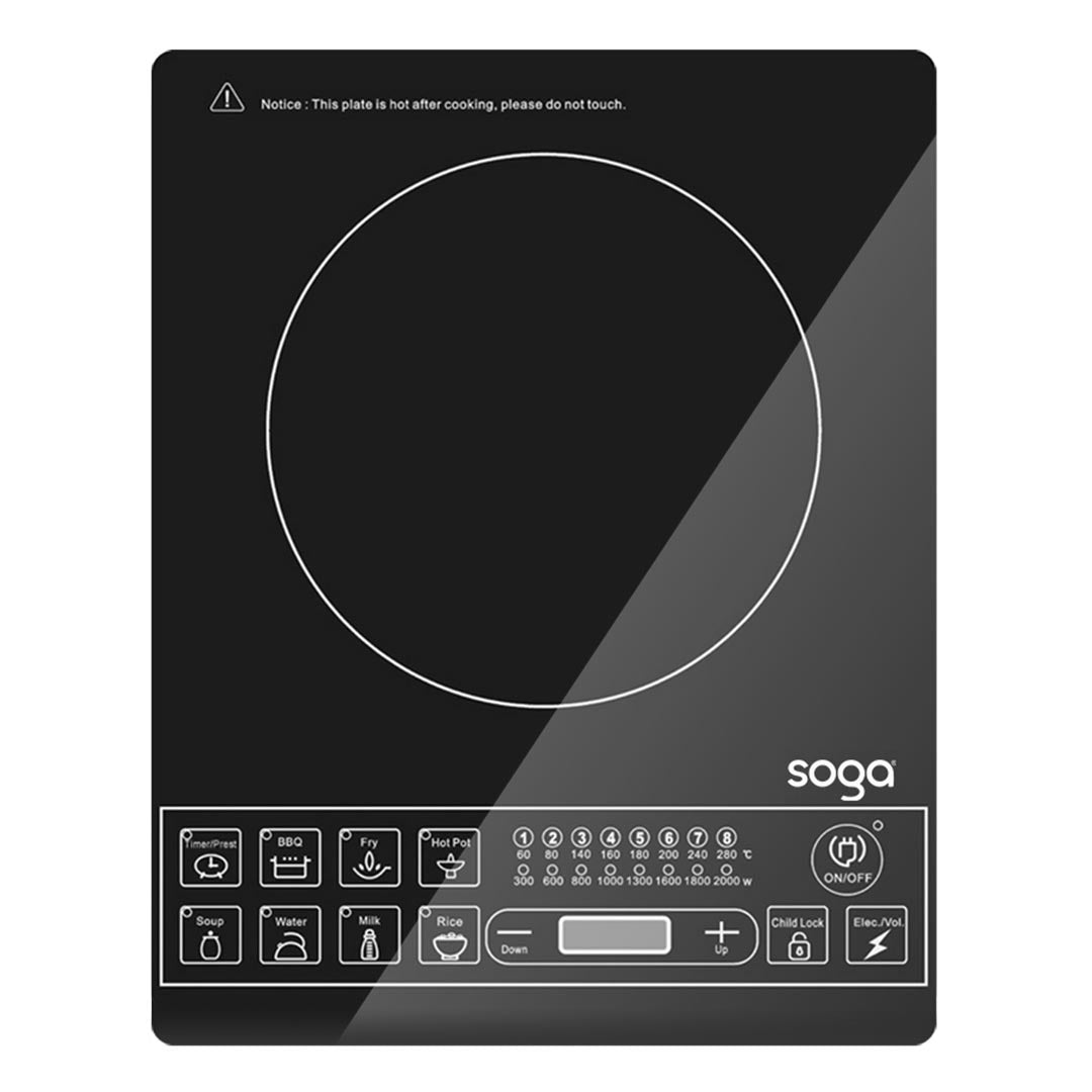 SOGA Cooktop Electric Smart Induction Cook Top Portable Kitchen Cooker Cookware • LUZ-ElectricCooktop