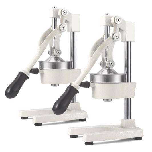 SOGA 2X Commercial Manual Juicer Hand Press Juice Extractor Squeezer Orange Citrus White • LUZ-JuicerManualWhiteX2