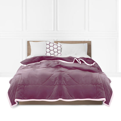 SOGA Light Purple Throw Blanket Warm Cozy Double Sided Thick Flannel Coverlet Fleece Bed Sofa Comforter • LUZ-Blanket302