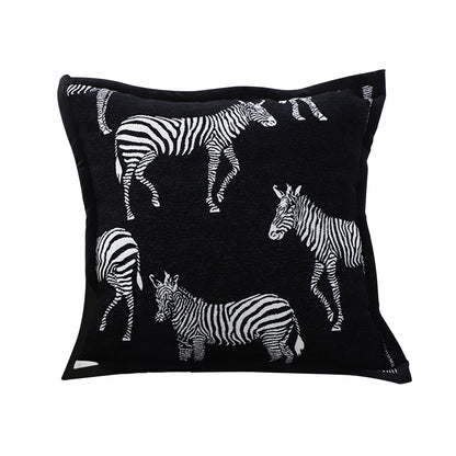 SOGA 45cm Black Light Luxury Zebra Cushion Decorative Square Pillow Living Room Home Decor • LUZ-FrenchCushion290