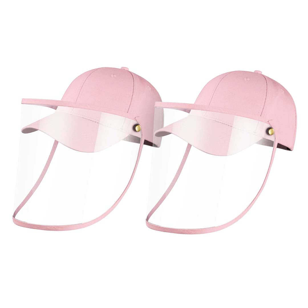 2X Outdoor Protection Hat Anti-Fog Pollution Dust Protective Cap Full Face HD Shield Cover Kids Pink • LUZ-HatKidsPNKX2