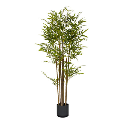 SOGA 120cm Lucky Bamboo Tree Bambusa Vulgaris Artificial Plant w/ 7 Branches Home Accent Decor • LUZ-APlantFHZ120