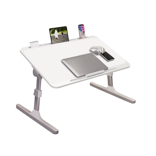 SOGA 70X45cm White Small Laptop Bed Portable Foldable Study Table Adjustable • LUZ-BedTableA14