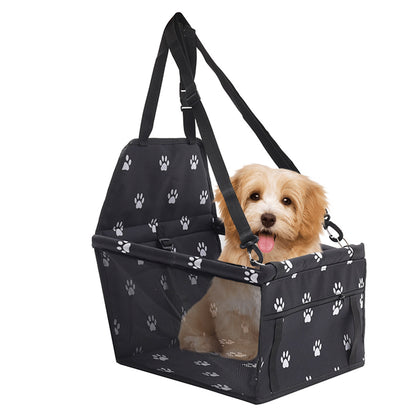SOGA Waterproof Pet Booster Car Seat Breathable Mesh Safety Travel Portable Dog Carrier Bag Black • LUZ-CarPetBag013BLK
