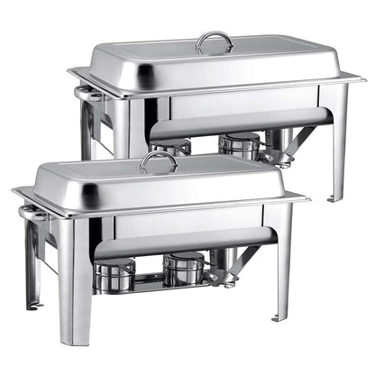 SOGA 2X 9L Stainless Steel Chafing Catering Dish Food Warmer • LUZ-ChafingDish56061X2