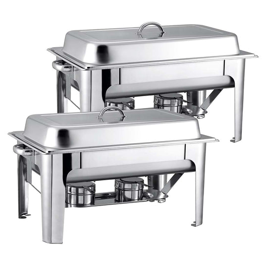 SOGA 2X 9L Stainless Steel Chafing Catering Dish Food Warmer • LUZ-ChafingDish56061X2