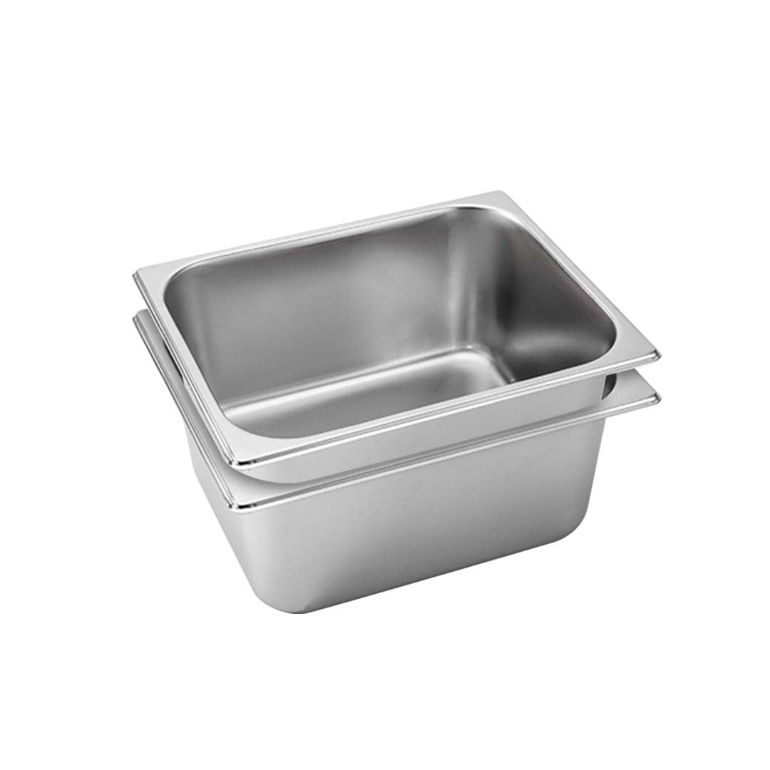 SOGA 2X Gastronorm GN Pan Full Size 1/2 GN Pan 15cm Deep Stainless Steel Tray • LUZ-GastronormPans5411X2