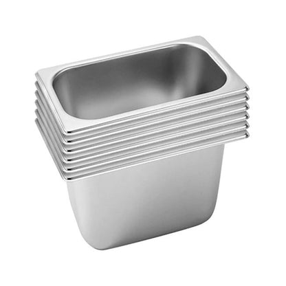 SOGA 6X Gastronorm GN Pan Full Size 1/3 GN Pan 20cm Deep Stainless Steel Tray • LUZ-GastronormPans5444X6