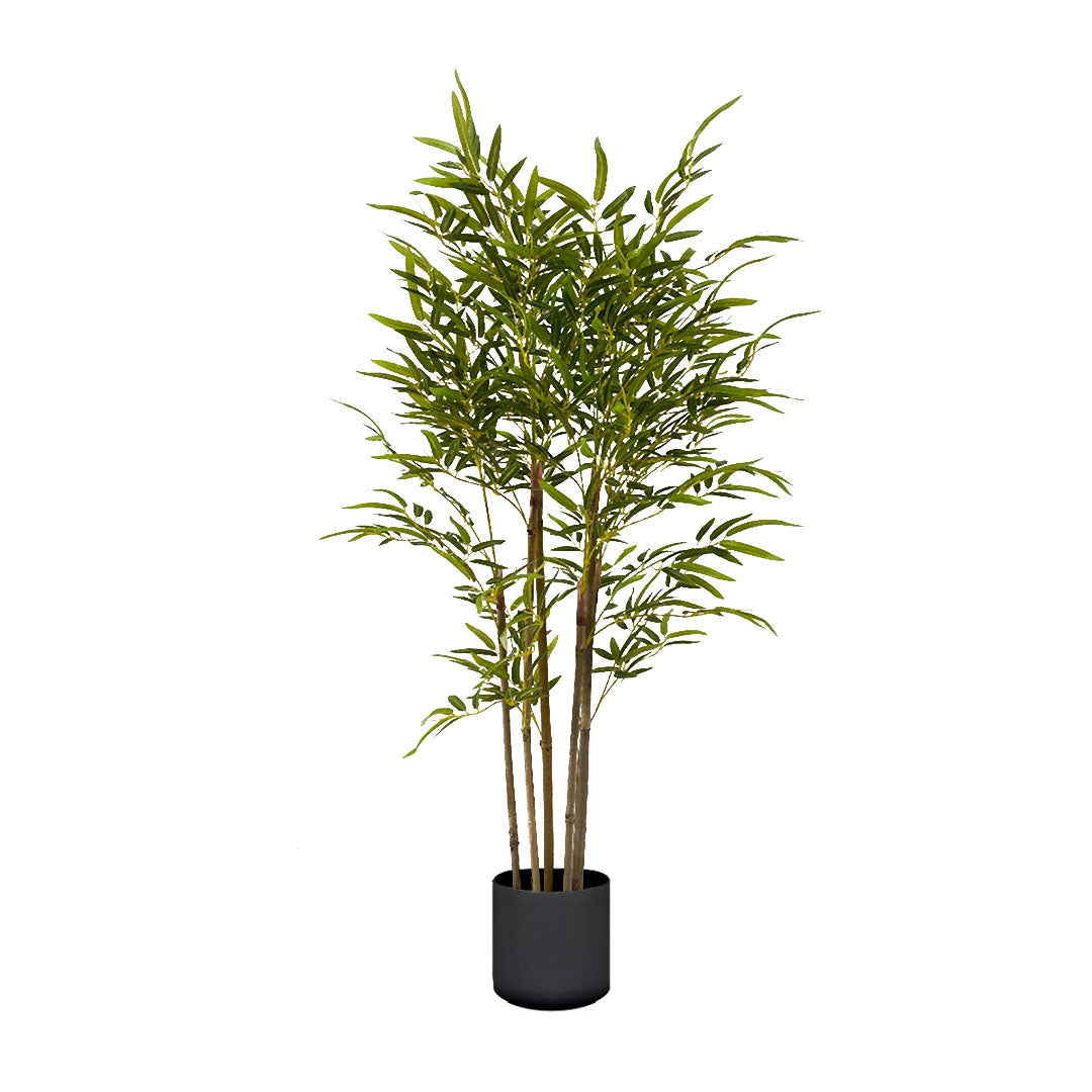 SOGA 150cm Lucky Bamboo Tree Bambusa Vulgaris Artificial Plant w/ 7 Branches Home Accent Decor • LUZ-APlantFHZ150