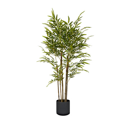 SOGA 150cm Lucky Bamboo Tree Bambusa Vulgaris Artificial Plant w/ 7 Branches Home Accent Decor • LUZ-APlantFHZ150