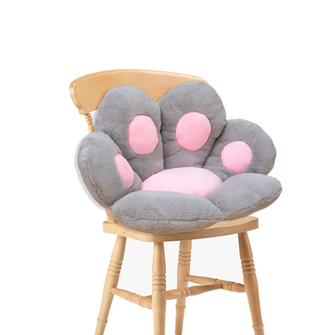 SOGA Grey Paw Shape Cushion Warm Lazy Sofa Decorative Pillow Backseat Plush Mat Home Decor • LUZ-SCushion017