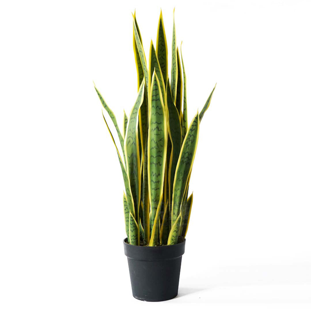 SOGA 95cm Artificial Indoor Yellow Edge Tiger Piran Fake Decoration Tree Flower Pot Plant • LUZ-APlantFH0105Y