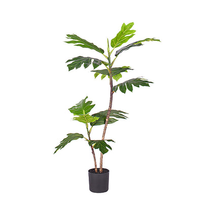 SOGA 90cm 2-Trunk Artificial Natural Green Split-Leaf Philodendron Tree Fake Tropical Indoor Plant Home Office Decor • LUZ-APlant90122Q