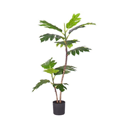 SOGA 90cm 2-Trunk Artificial Natural Green Split-Leaf Philodendron Tree Fake Tropical Indoor Plant Home Office Decor • LUZ-APlant90122Q