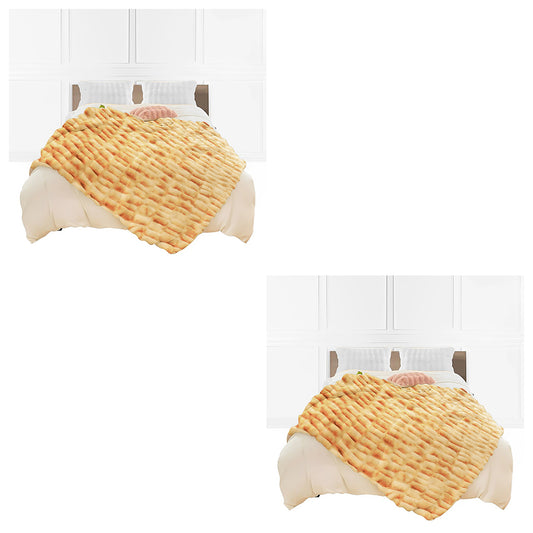 SOGA 2X 150x200cm Throw Blanket Camel Brown Double Layer Rabbit Fur Cozy Comfort with Stylish Decor • LUZ-BlanketFur341X2