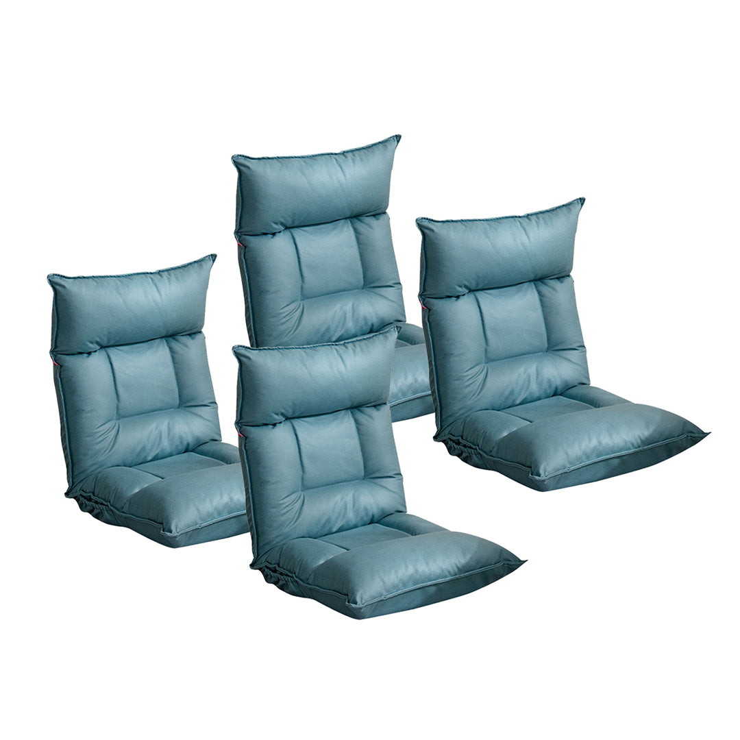SOGA 4X Green Lounge Recliner Lazy Sofa Bed Tatami Cushion Collapsible Backrest Seat Home Office Decor • LUZ-LoungeC3811X4