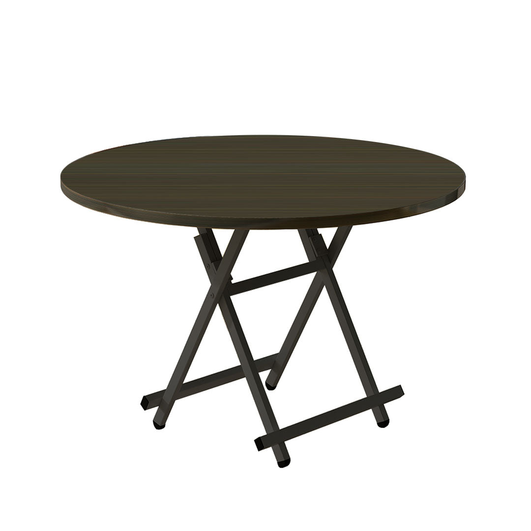 SOGA Black Dining Table Portable Round Surface Space Saving Folding Desk Home Decor • LUZ-TableRD723