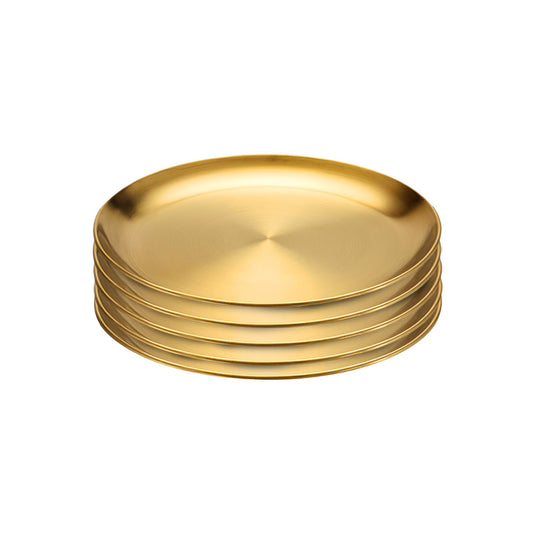 SOGA 20cm Premium Gold Grilling Plate  Durable Heat Resistant, Perfect for BBQs and Outdoor Cooking Kitchen Essential • LUZ-VICPlate59