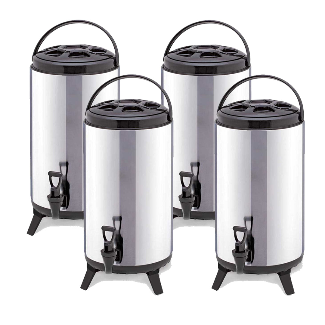 SOGA 4X 18L Portable Insulated Cold/Heat Coffee Tea Beer Barrel Brew Pot With Dispenser • LUZ-BeverageDispenser18LX4