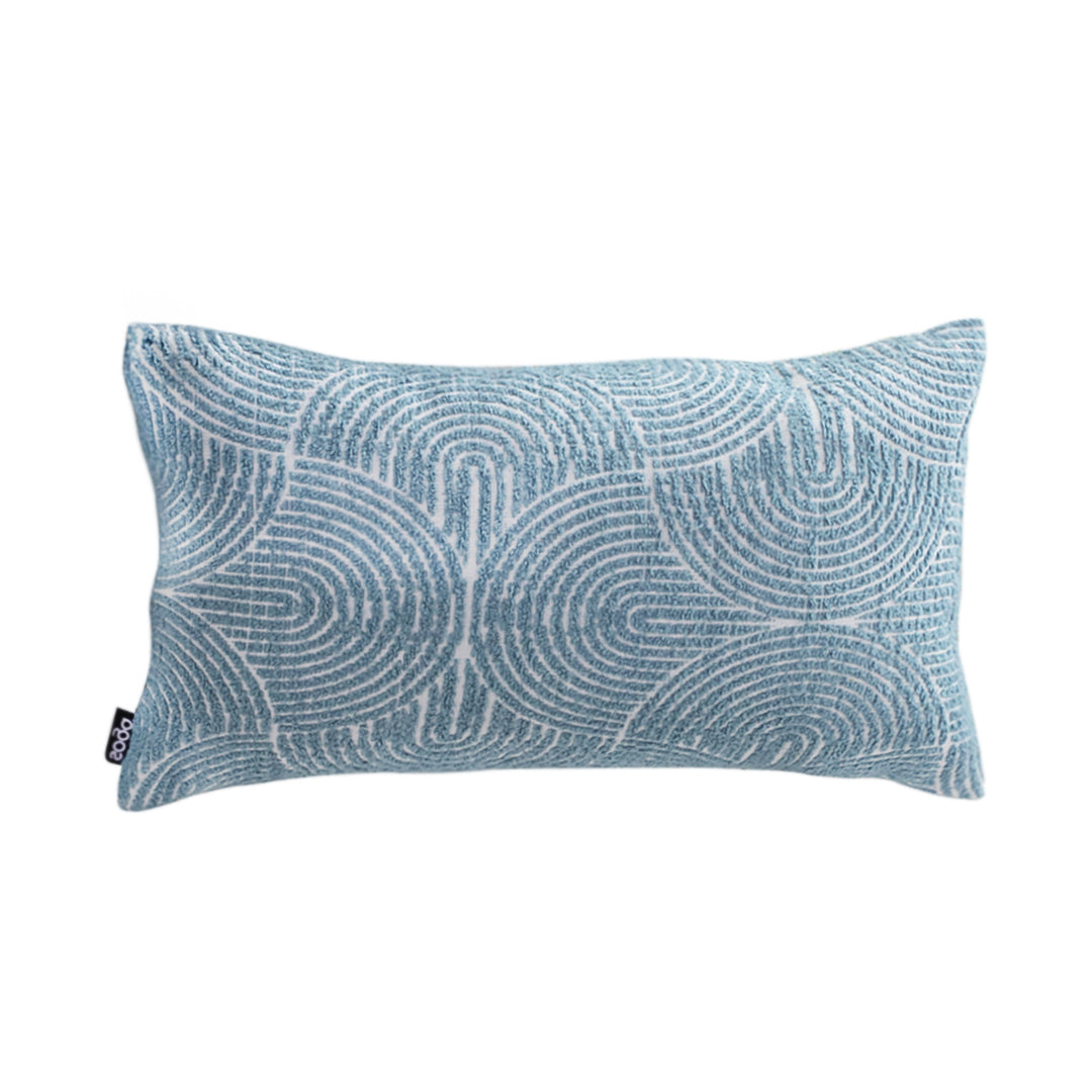 SOGA 35cm Blue Throw Pillow Geometric Indoor and Outdoor Corded for Home Decor • LUZ-FrenchCushion320