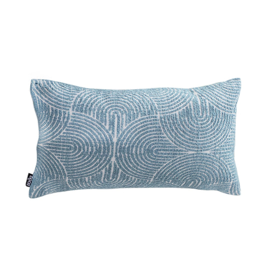 SOGA 35cm Blue Throw Pillow Geometric Indoor and Outdoor Corded for Home Decor • LUZ-FrenchCushion320