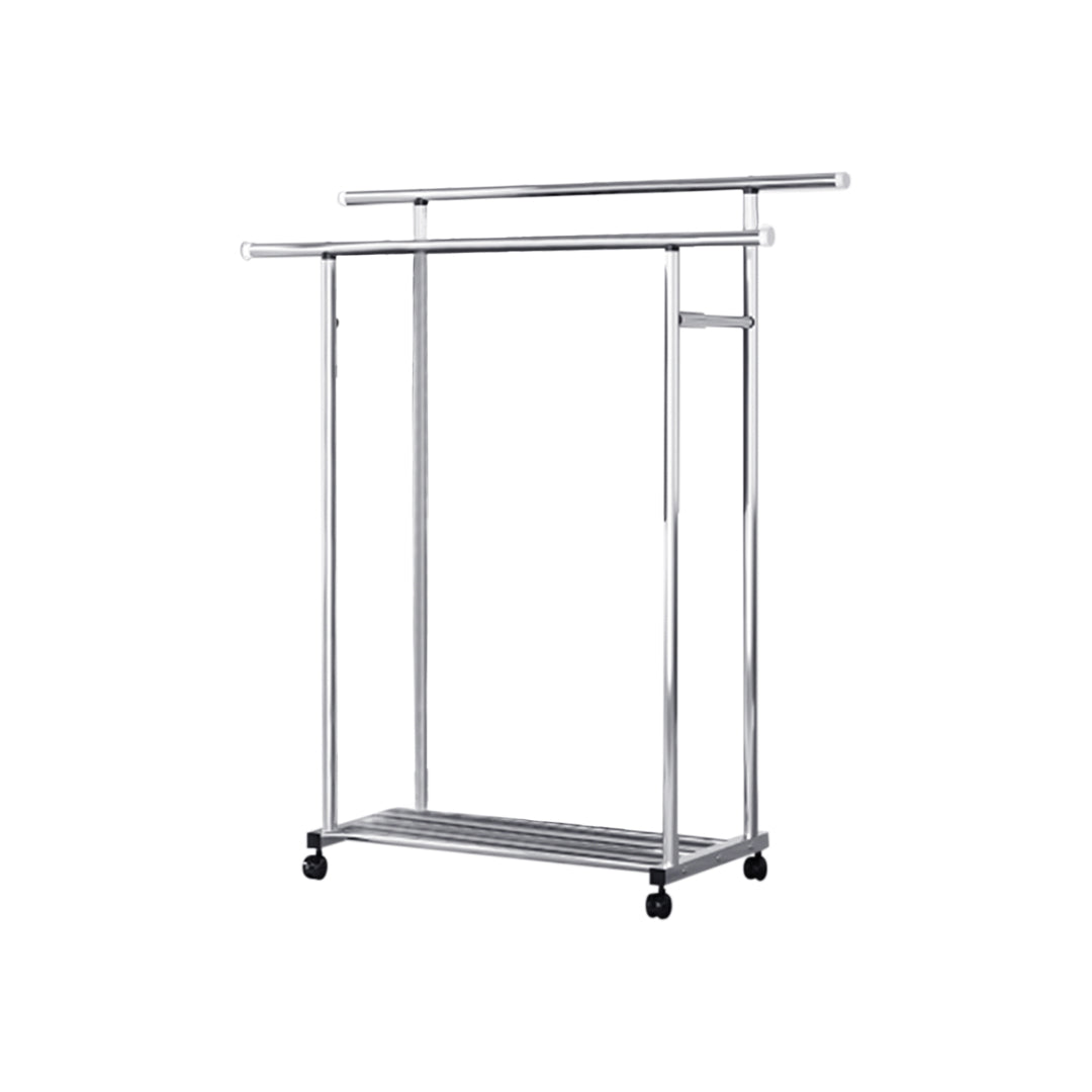 SOGA 120cm Stainless Steel Floor-Standing Clothes Rack - Durable and Space-Saving Laundry Organizer • LUZ-BSXG2528