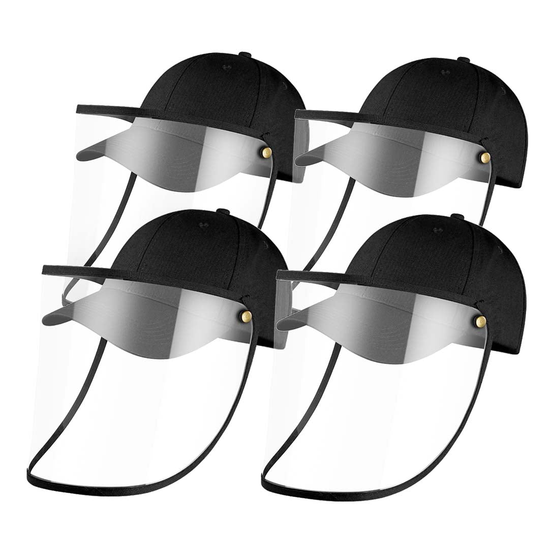 4X Outdoor Protection Hat Anti-Fog Pollution Dust Protective Cap Full Face HD Shield Cover Kids Black • LUZ-HatKidsBLKX4