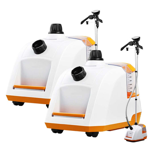 SOGA 2X 80min Garment Steamer Portable Cleaner Steam Iron White • LUZ-Garment80minsWhiteX2