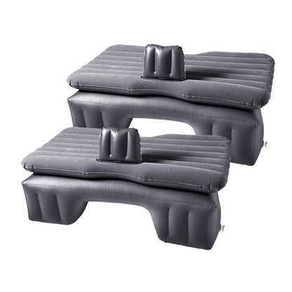 SOGA 2X Inflatable Car Mattress Portable Travel Camping Air Bed Rest Sleeping Bed Grey • LUZ-CarMatGreyX2