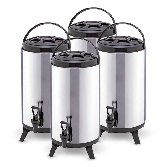 SOGA 4X 16L Portable Insulated Cold/Heat Coffee Tea Beer Barrel Brew Pot With Dispenser • LUZ-BeverageDispenser16LX4