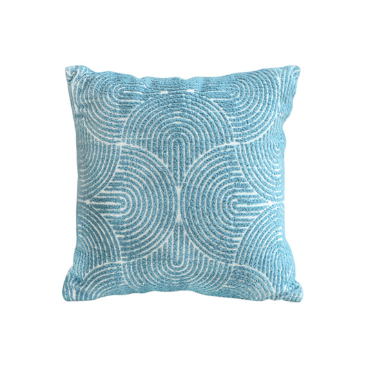 SOGA 50cm Blue Throw Pillow Geometric Indoor and Outdoor Corded for Home Decor • LUZ-FrenchCushion319
