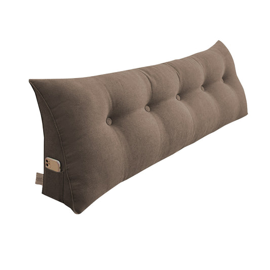 SOGA 180cm Coffee Triangular Wedge Bed Pillow Headboard Backrest Bedside Tatami Cushion Home Decor • LUZ-PillowFab180Coffee