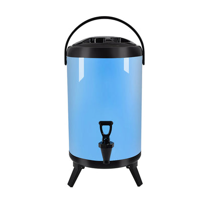 SOGA 10L Stainless Steel Insulated Milk Tea Barrel Hot and Cold Beverage Dispenser Container with Faucet Blue • LUZ-VICDispenser10LBLU