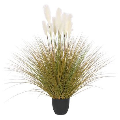 SOGA 137cm Artificial Indoor Potted Reed Bulrush Grass Tree Fake Plant Simulation Decorative • LUZ-APlantFH621