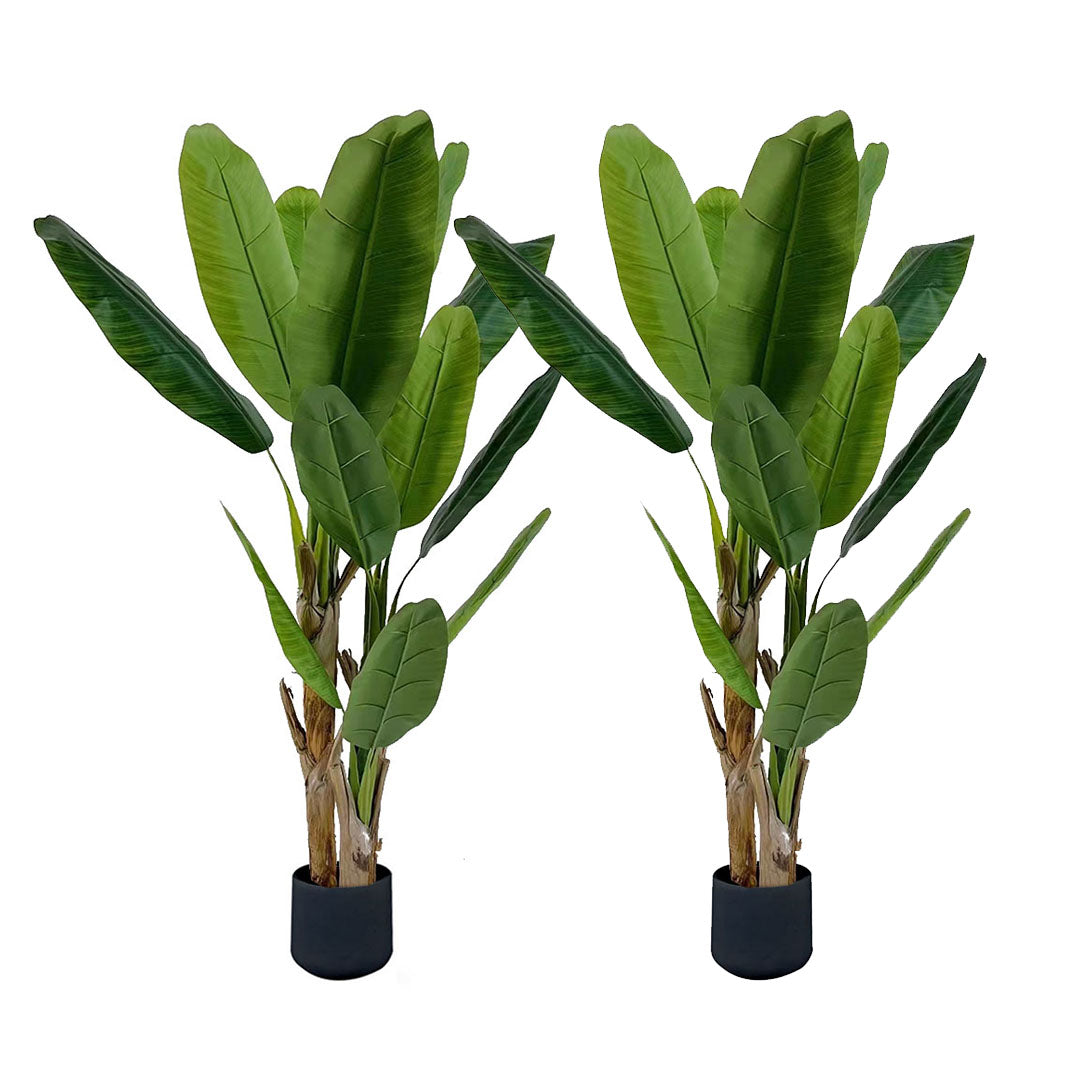 SOGA 2X 220cm Banna Plant Bird of Paradise Tree Artificial Plant Home Accent Decor • LUZ-APlantBJS220X2
