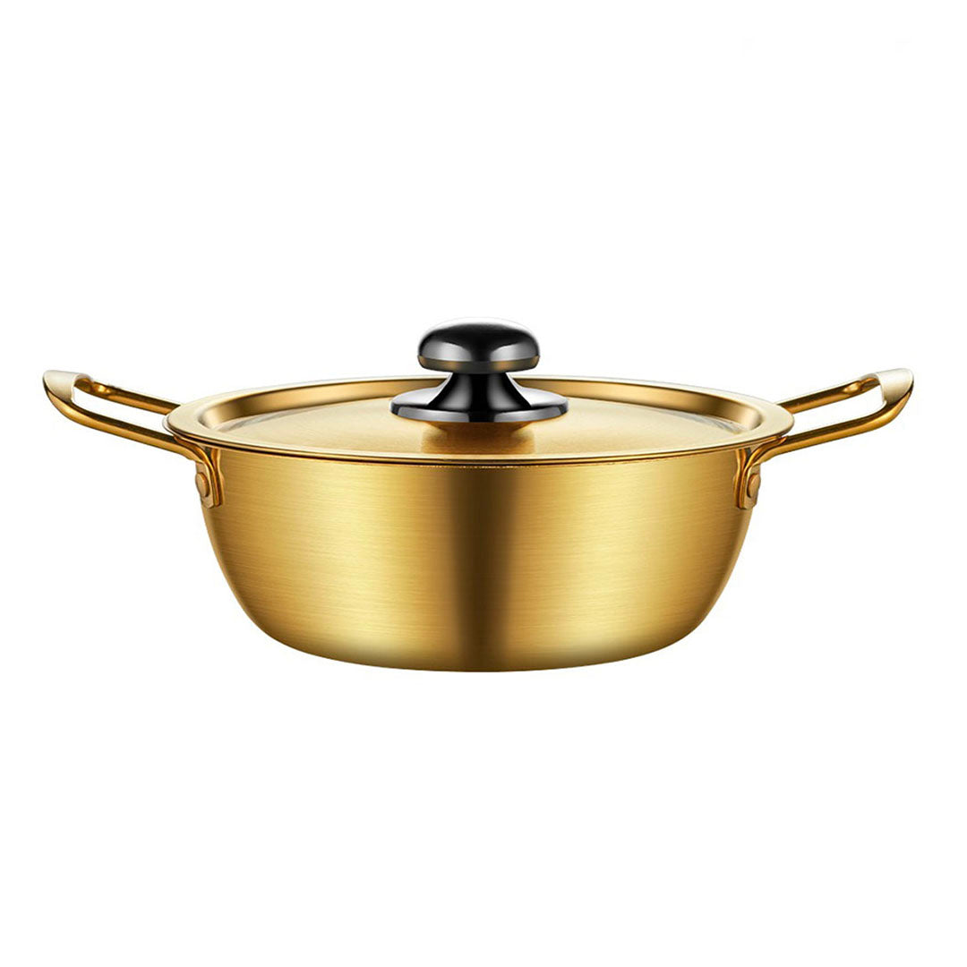 SOGA 20cm Ramen Pot in Vibrant Yellow Crafted from Durable with Lid Kitchen Essential • LUZ-VICSoupPot09