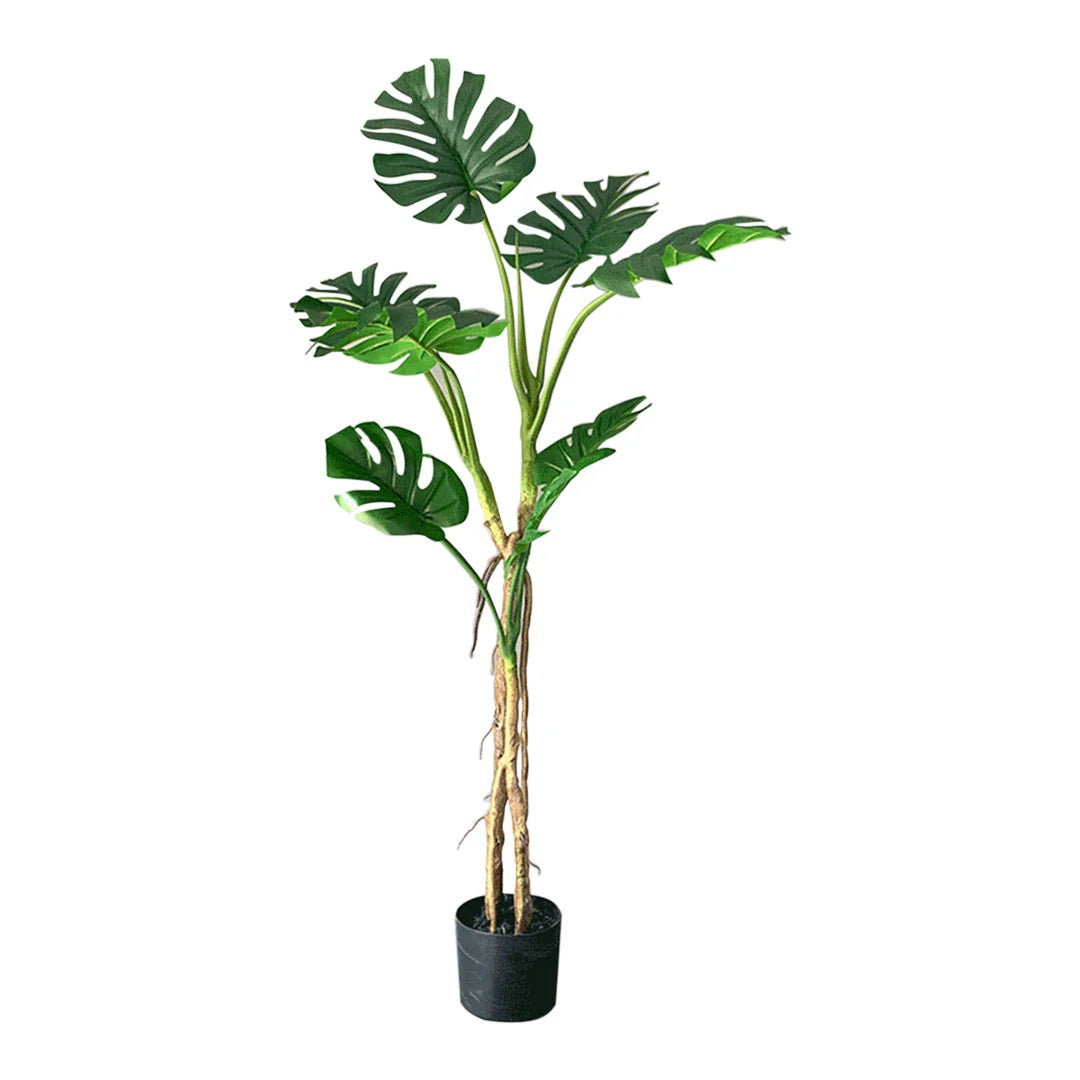 SOGA 160cm Tropical Monstera Palm Artificial Plant Tree, Real Touch Technology, with UV Protection • LUZ-APlantFHG1608