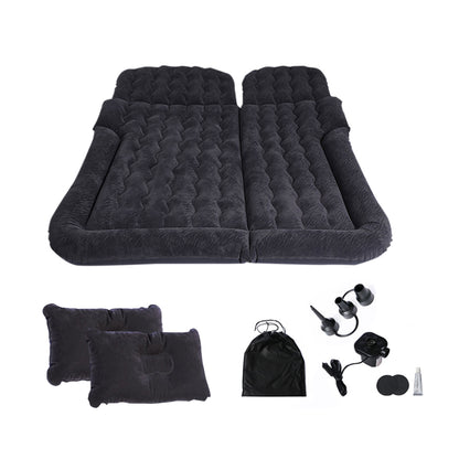 SOGA Black Inflatable Car Boot Mattress Portable Camping Air Bed Travel Sleeping Essentials • LUZ-CarMat013
