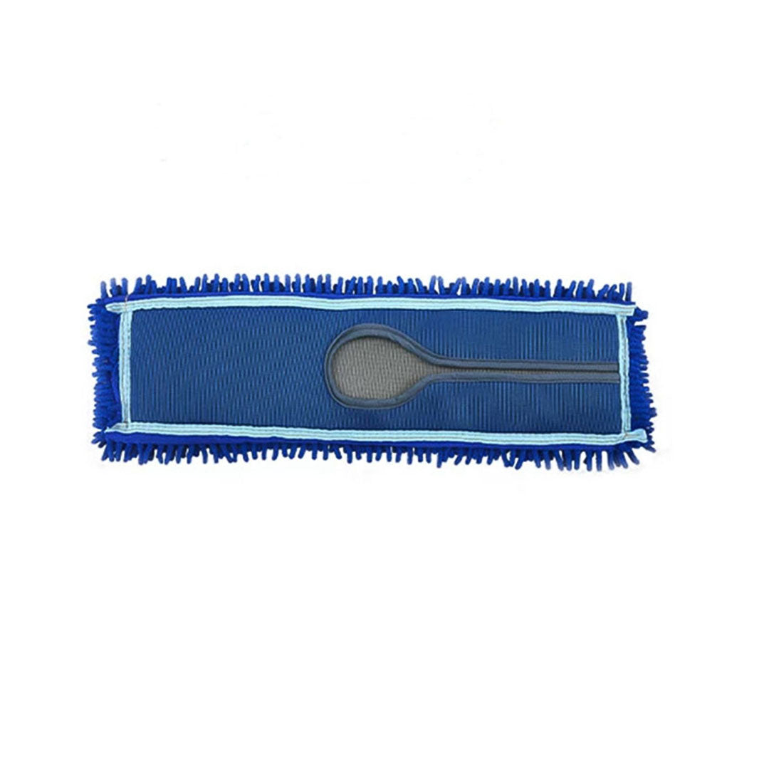 SOGA 100x22 Blue Microfiber Flat Mop Floor Cleaning Pads Rotating Dust Remover • LUZ-MopHead100