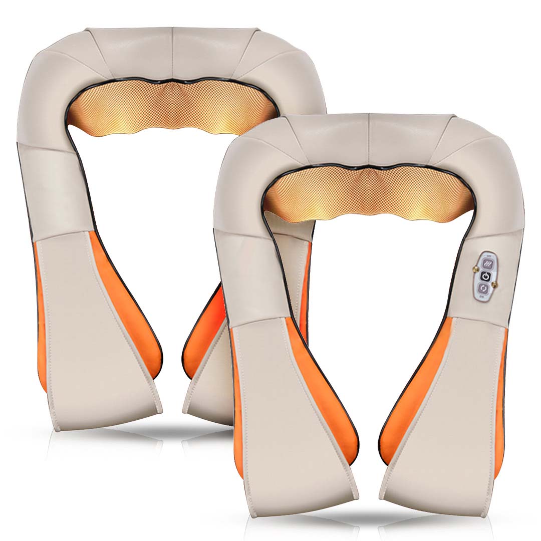 SOGA 2X Electric Kneading Neck Shoulder Arm Body Massager With Heat Health Care • LUZ-ShoulderMassagerX2