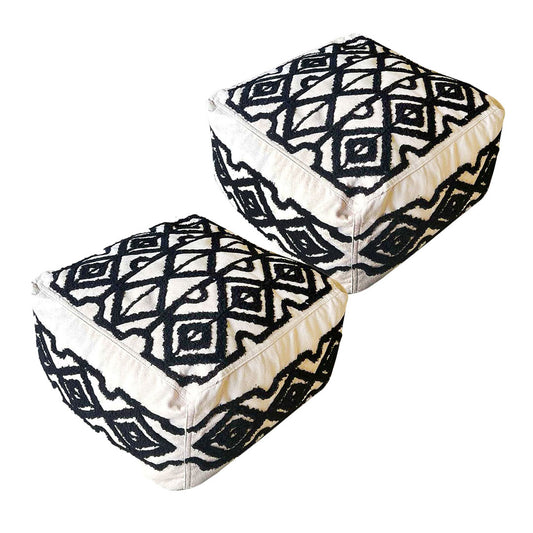 SOGA 2X 50cm Premium Polyester Fiber Cushion with EPP Particle Insert for Enhanced Comfort • LUZ-Pouffe635X2