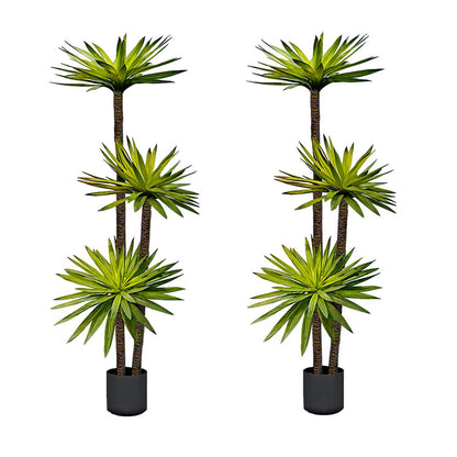 SOGA 2X 180cm Yucca Tree Giant Palm Lily Living Room Artificial Plant Home Accent Decor • LUZ-APlantFHDJL1803X2